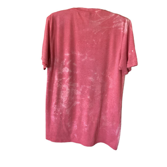 Tye Dye Pink Lips Lightweight Tee Size M - Picture 2 of 4